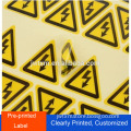 Good quality Fragile warning label sticker, blank label sticker, cable label sticker